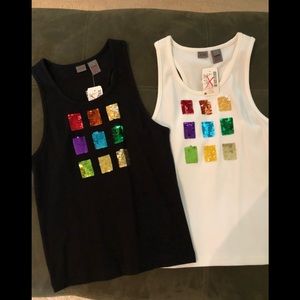 2 Rainbow Tanks NWT